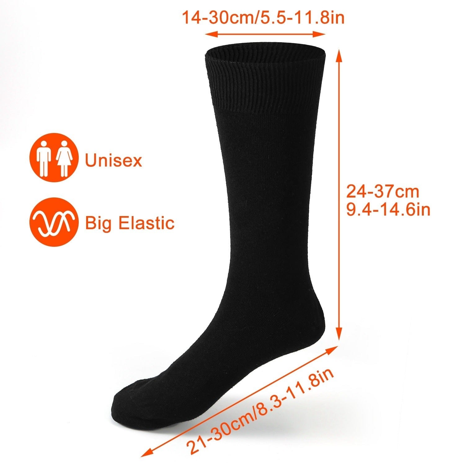 Unisex Electric Heated Socks Winter Warm Thermal Socks - Black - Premium Heated Socks from Prepared Bee - Just $31.31! Shop now at Prepared Bee