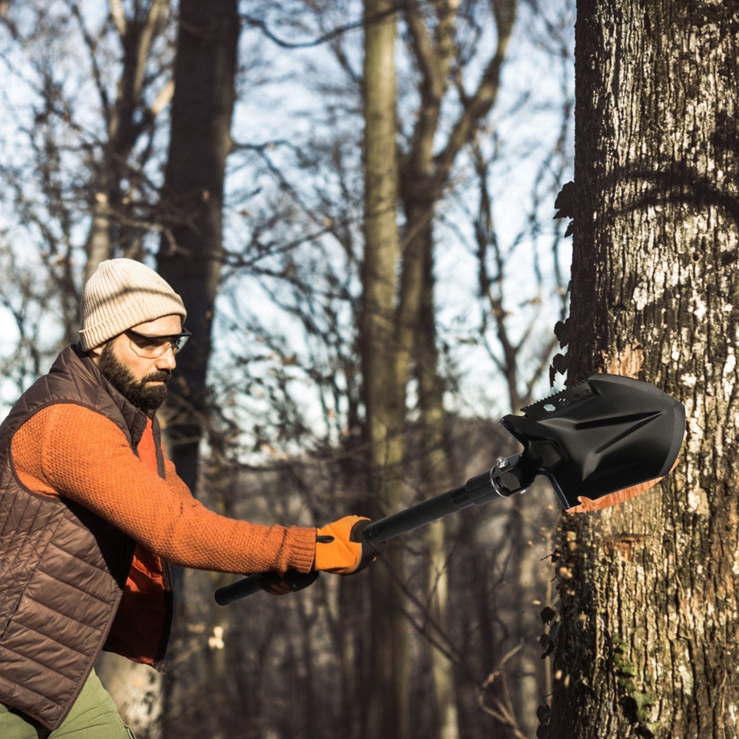 Ultimate Multifunctional Shovel Axe Set for Camping and Survival - Emergency Survival Gear With Extension Handles - Premium Tools from Prepared Bee - Just $56.83! Shop now at Prepared Bee