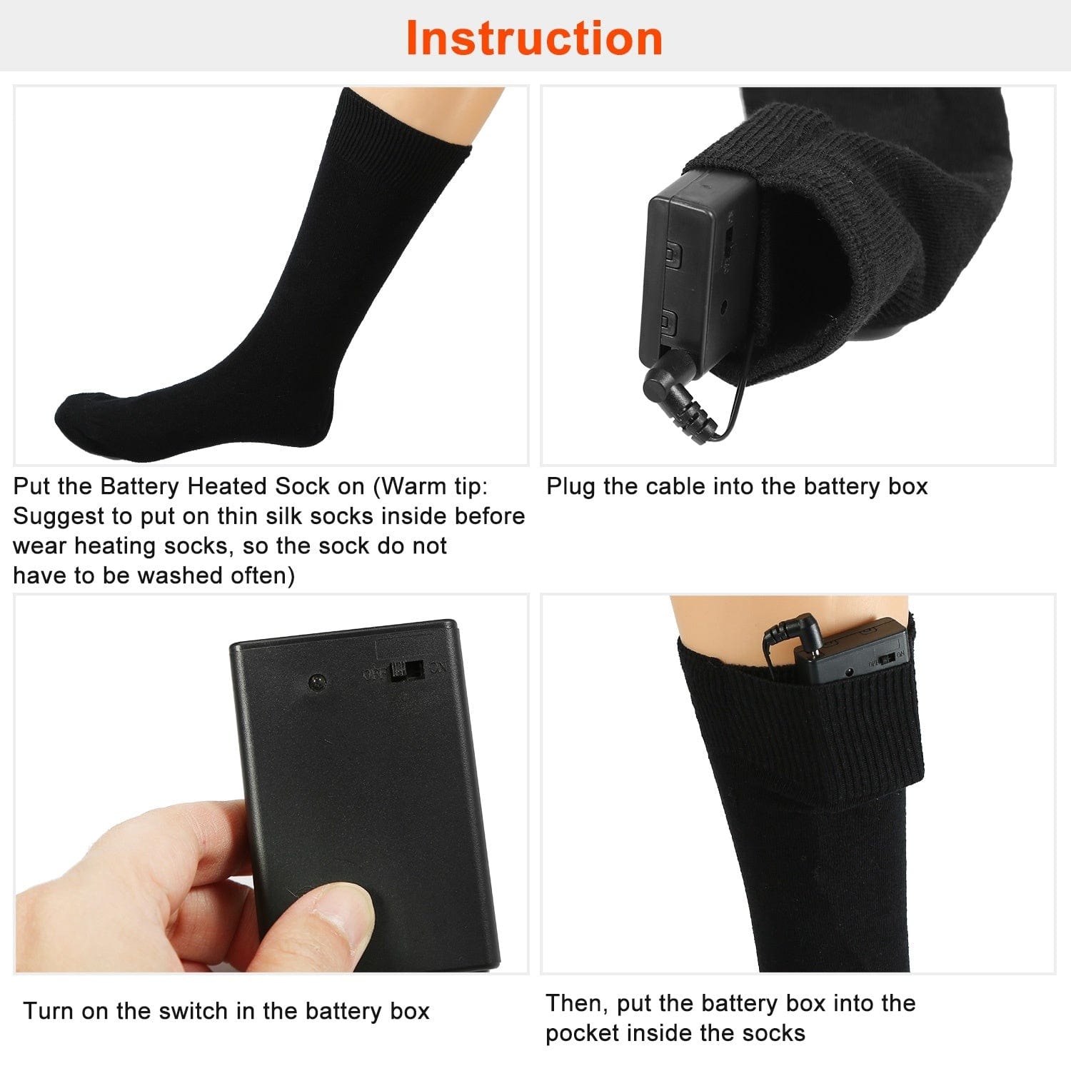 Electric Heated Socks - Warm Thermal Socks (Unisex)