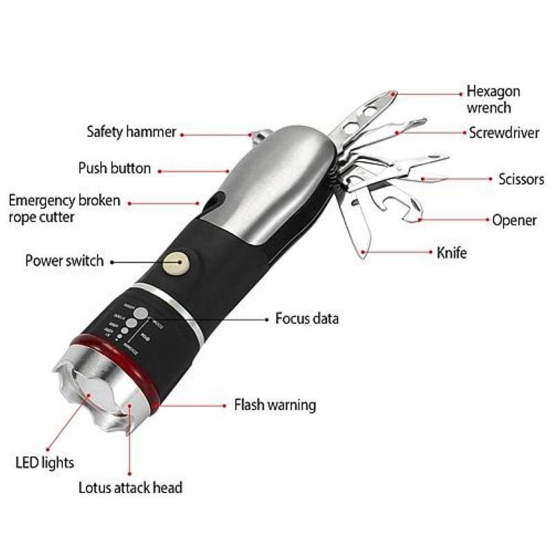 Emergency Auto Escape Multi-Tool: Essential Survival Gear Outdoor Survival Tools - Premium Tools from Prepared Bee - Just $40.80! Shop now at Prepared Bee