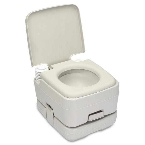 Portable Camping Toilet - 2.6 Gallon Portable Removable Flush Toilet With Double Outlet