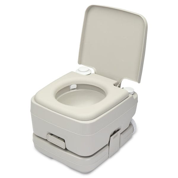 Portable Camping Toilet - 2.6 Gallon Portable Removable Flush Toilet With Double Outlet