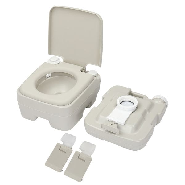 Portable Camping Toilet - 2.6 Gallon Portable Removable Flush Toilet With Double Outlet - Premium Tools from inQ Boutique - Just $72.72! Shop now at Prepared Bee