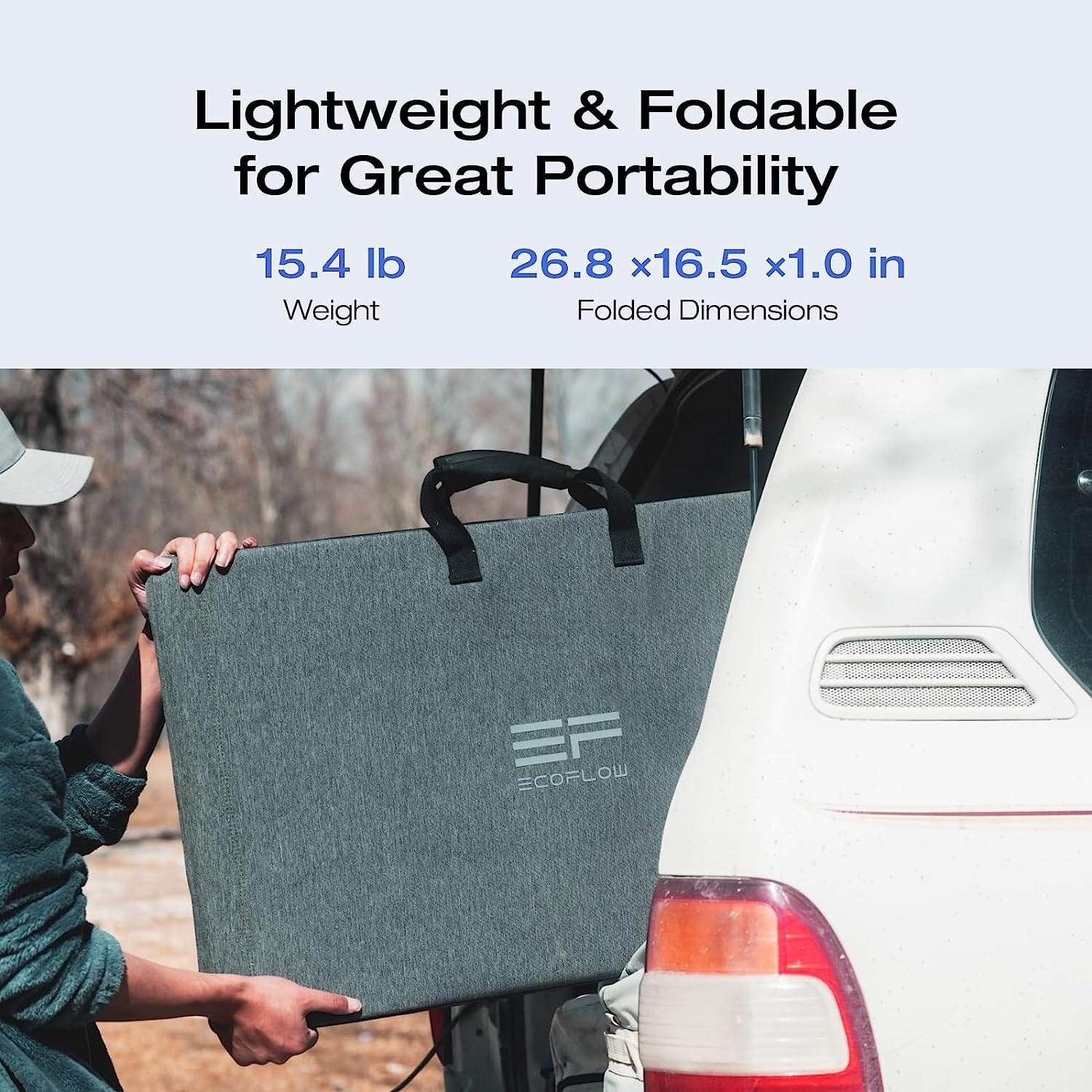 EcoFlow 160W Portable Solar Panel - Chainable, Foldable Solar Charger For Power Station Generators