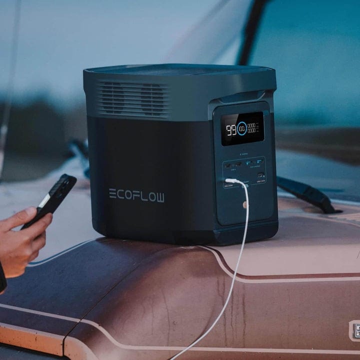 EcoFlow DELTA 2 Portable Solar Generator - 1024Wh LFP Battery, Quick Charge, 1800W AC Output, Eco-Friendly Power Station for RV, Camping & Home Backup - Premium Portable Solar Power Generators from EcoFLow - Just $899! Shop now at Prepared Bee