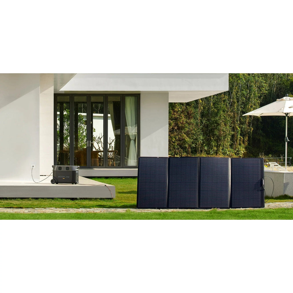 Chainable Generator EcoFlow 400W Portable Solar Panel - Chainable, Foldable Solar Charger ...