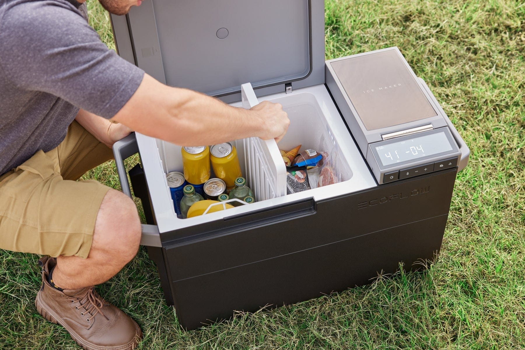 EcoFlow GLACIER Portable Fridge Freezer - Camping Fridge, Car Refrigerator and Ice Maker - AC, Battery, and Solar Powered Options for Travel and Camping - Premium Portable Solar Power Generators from EcoFLow - Just $999! Shop now at Prepared Bee