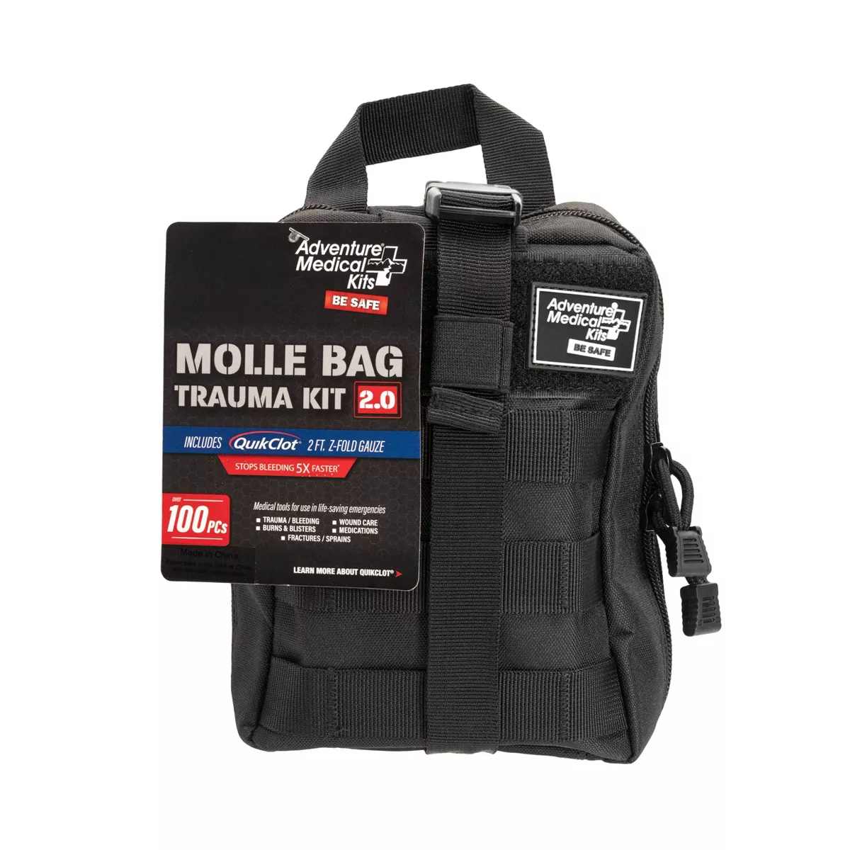 Emergency Tactical Trauma Bag - Molle Bag Trauma Kit 2.0 by Adventure Medical - Black - For 1 Person/1 Use - Premium Medical Kits from Adventure Medical Kits - Just $94.99! Shop now at Prepared Bee