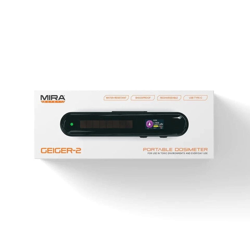 Geiger Counter - Monitor Radiation Levels - MIRA Safety Geiger-2 Portable Dosimeter