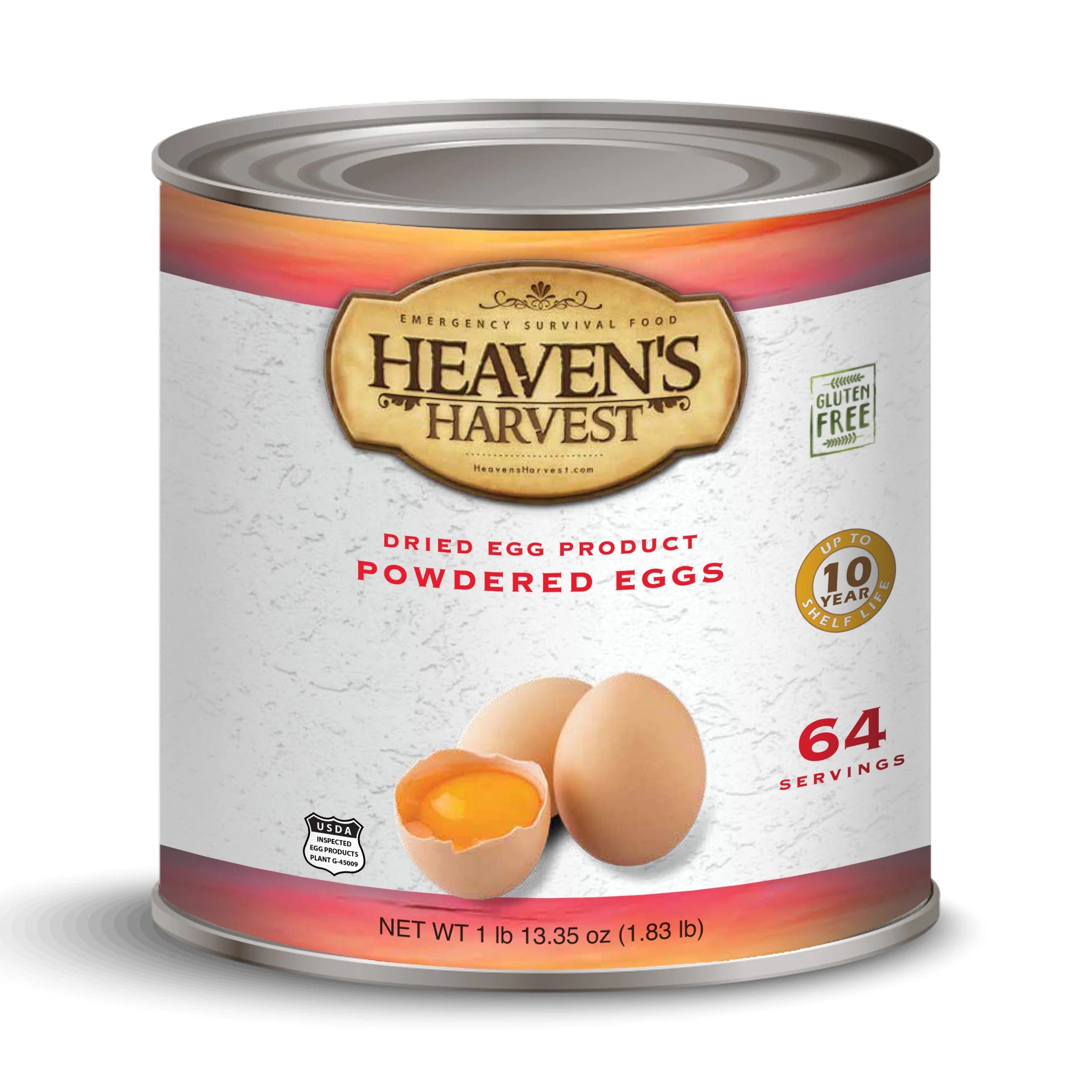 Heaven's Harvest Premium Powdered Freeze-Dried Eggs - Whole Eggs - Premium Emergency Food Supply from Heaven's Harvest - Just $87.99! Shop now at Prepared Bee