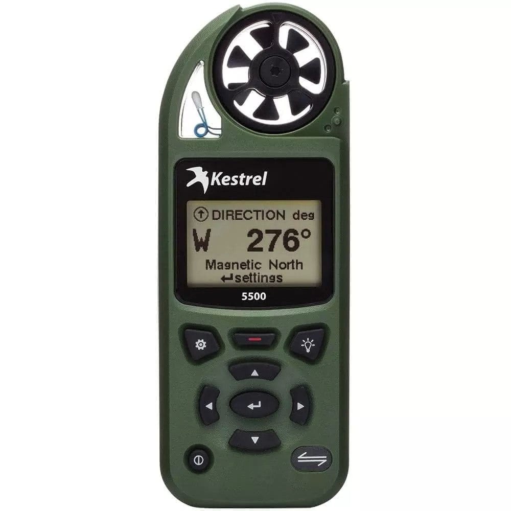 Kestrel 5500 Weather Meter and Monitoring with Link and Vane Mount - Olive Drab