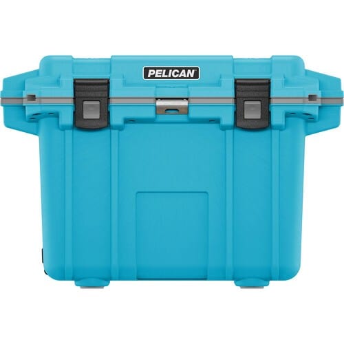 Pelican Coolers 30 Quart Elite Cooler - Blue/gray - Freezer-Grade Seal - Built-in Bottle Opener