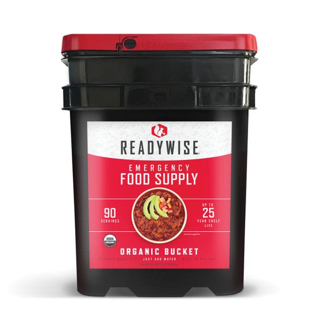 ReadyWise Organic Emergency Food Supply - 90 Serving Bucket - Wise Food Company