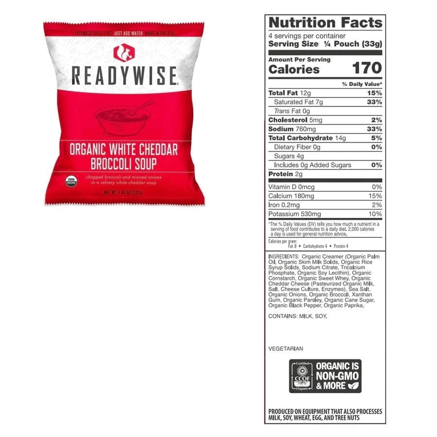 ReadyWise Organic Emergency Food Supply - 90 Serving Bucket - Wise Food Company - Premium Emergency Food Supply from ReadyWise - Just $239.99! Shop now at Prepared Bee