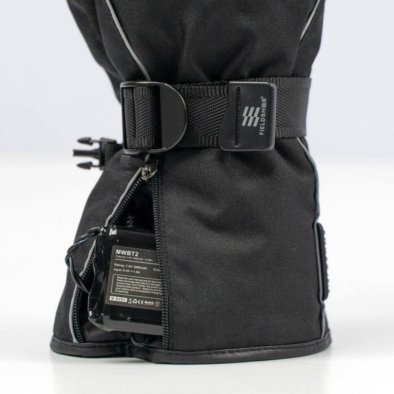 Storm Electric Heated Mitten - Mobile Warming® Technology - Unisex Black - Large - 100% Waterproof Insulated
