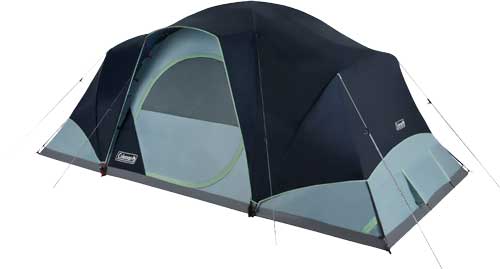 Coleman Skydome XL 10-Person Family Dome Camping Tent with 5 Minute Setup, Fits 3 Queen Airbeds, Blue Nights