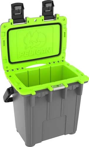 PELICAN 20QT Elite Cooler - For the Outdoors, Camping, and Fishing - Long Ice Retention - Elite Dkgray/green