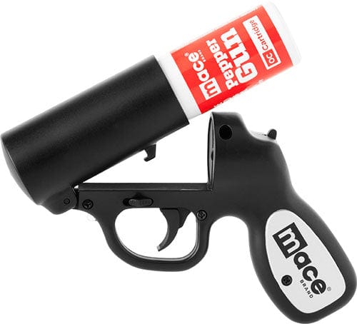 Mace Pepper Spray Pepper Gun - W/strobe Led Matte Black 28g