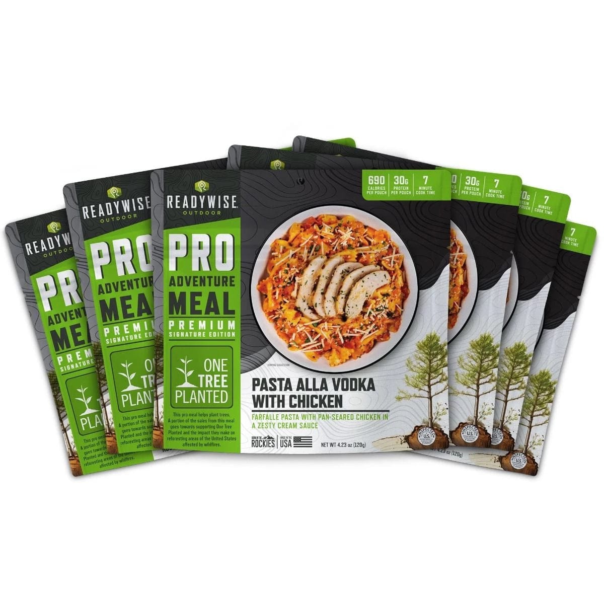 ReadyWise Outdoor Pro Adventure Farfalle alla Vodka with Chicken Meal: Gourmet 6-Pack for Outdoor & Emergency - Premium Emergency Food Supply from ReadyWise - Just $79.99! Shop now at Prepared Bee