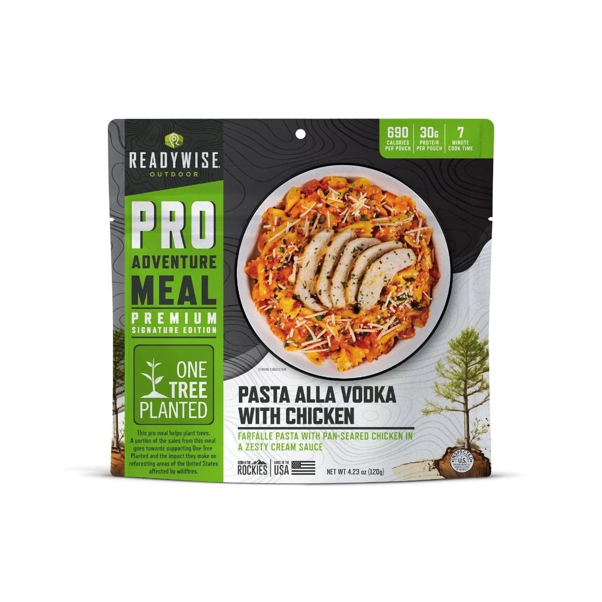 ReadyWise Outdoor Pro Adventure Farfalle alla Vodka with Chicken Meal: Gourmet 6-Pack for Outdoor & Emergency - Premium Emergency Food Supply from ReadyWise - Just $79.99! Shop now at Prepared Bee