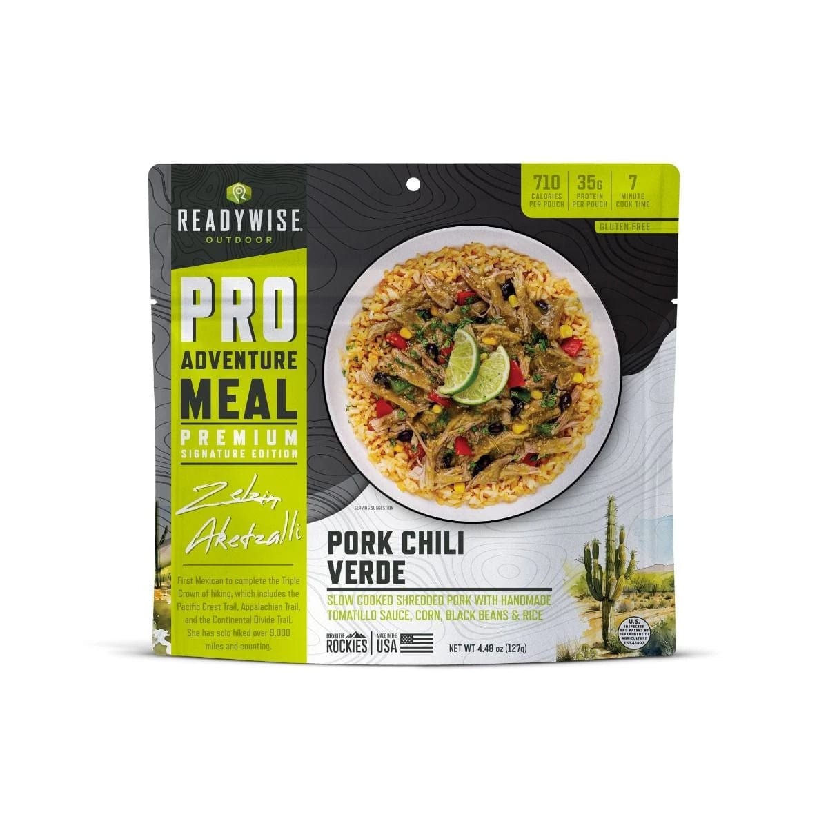 ReadyWise Outdoor Pro Pork Chile Verde Adventure Meal: Flavorful 6-Pack for Campers & Hikers