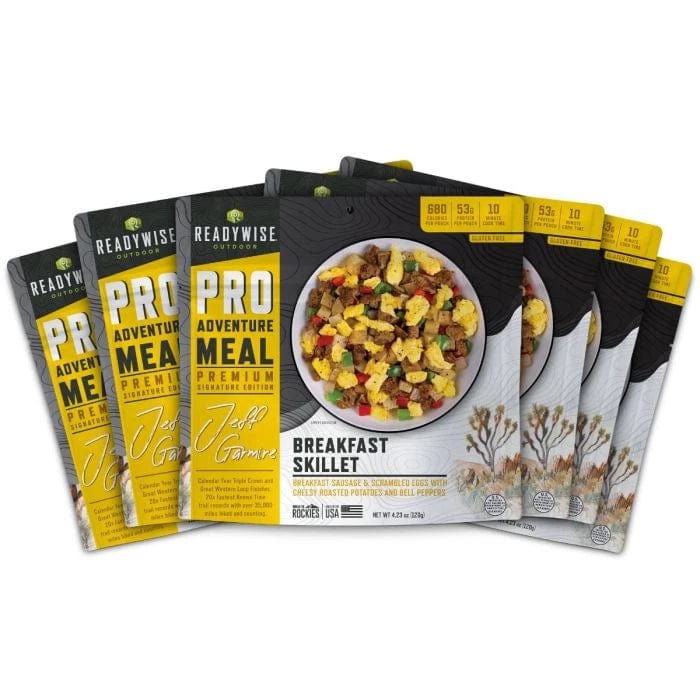 ReadyWise Pro Adventure Breakfast Skillet Meal: Hearty Outdoor 6-Pack for Camping & Hiking Mornings