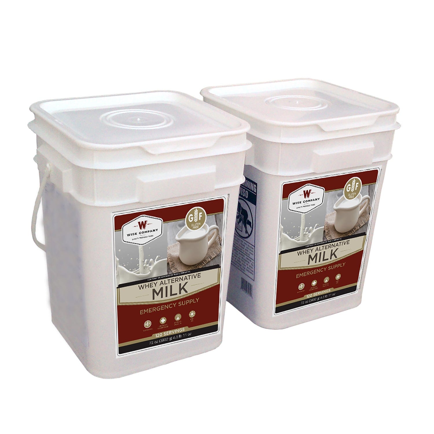 Wise Company 240 Serving Milk Buckets - Premium Emergency Food Supply from Wise Company - Just $189.99! Shop now at Prepared Bee