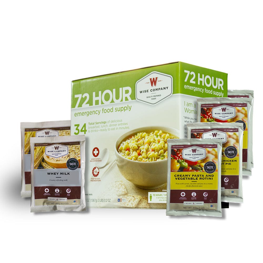 Wise Company 72-Hour Emergency Supply of Food and Drinks - Premium Emergency Food Supply from Wise Company - Just $39.99! Shop now at Prepared Bee