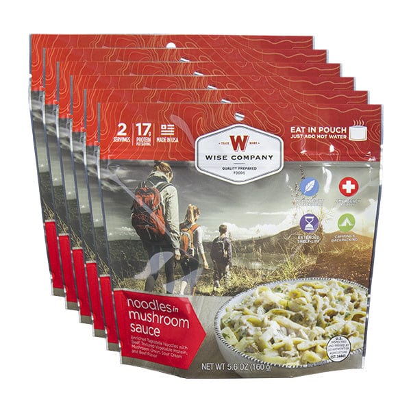 Wise Company Freeze Dried Noodles With Beef in Mushroom Sauce Camping Food (case Of 6)