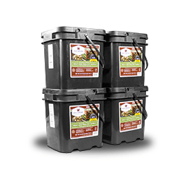 Wise Company 240 Serving Meat Package Emergency Food Solution Includes: 4 Freeze Dried Meat Buckets