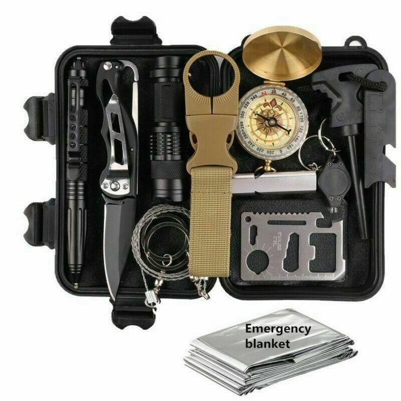 Ultimate Adventurer's Survival Gear Kit: 14-in-1 Tactical Toolbox - Premium Tools from Prepared Bee - Just $39.47! Shop now at Prepared Bee