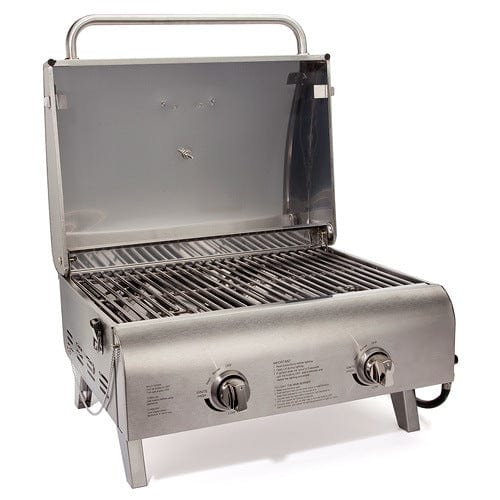Cuisinart Chef's Style Stainless Tabletop Gas Grill: Master the Art of Grilling - 20,000 BTUs