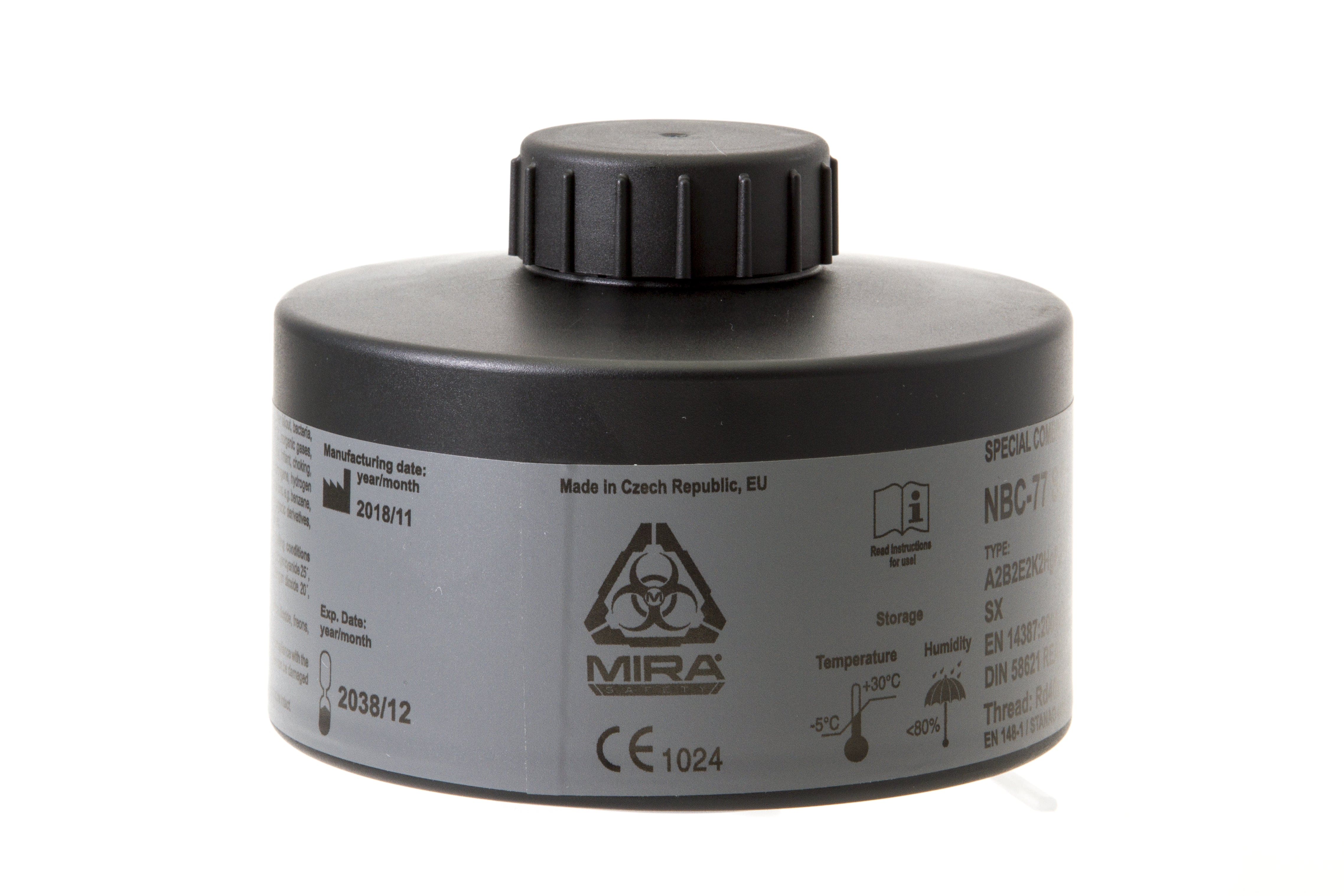 NBC-77 SOF CBRN Gas Mask Filter Canister 40mm Thread - NATO Respirators Compatible - Respirator Cartridge MIRA Safety - Premium Gas Masks from Mira Safety - Just $79.99! Shop now at Prepared Bee