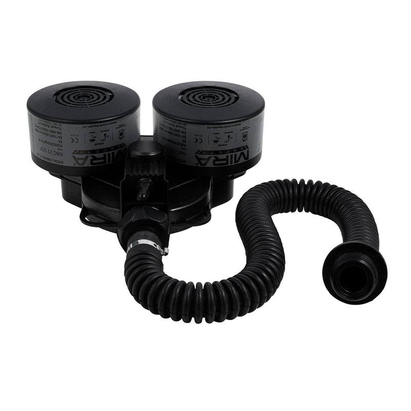 PAPR Respirator - MB-90 Battery Powered Air Purifying Respirator - NATO 40mm Thread Compatible - MIRA Safety