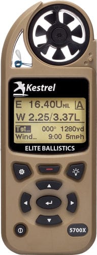 Kestrel 5700x Elite W/ Applied - Ballistics Desert Tan