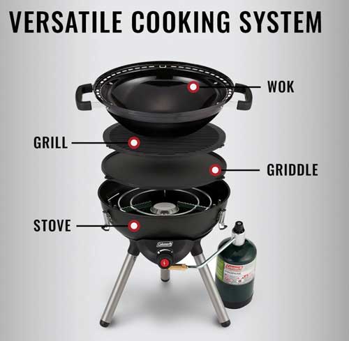 Coleman 4-in-1 Portable - Cooking System Black - Premium Cooking Accessories from Coleman - Just $124.99! Shop now at Prepared Bee