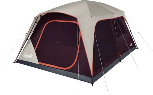 Coleman Skylodge 10-Person Instant Camping Tent With Weatherproof Screen Room - Blackberry