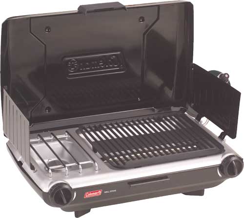 Coleman Camping Grill/Stove - 2-Burner Propane Tabletop Grill - Fits 10" Pan