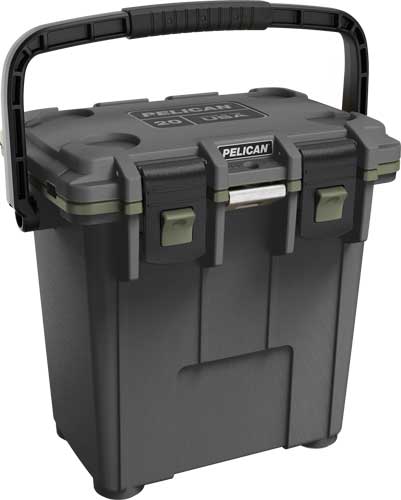 PELICAN 20QT Elite Cooler - Extreme Ice Retention - Gun Metal / OD Green - Premium Coolers from Pelican - Just $199.95! Shop now at Prepared Bee