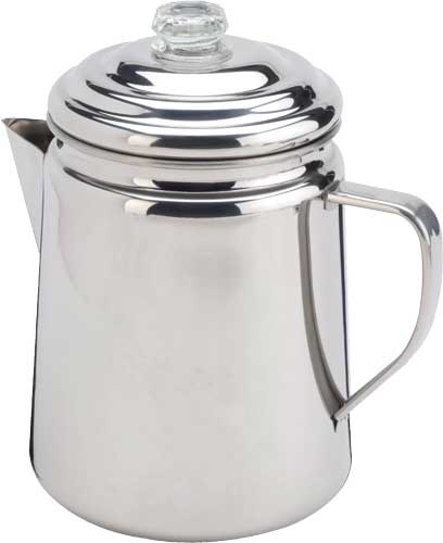 Coleman Stainless Steel Percolator - 12 Cup - No Filter Needed, Durable Outdoor Coffee Maker for Camping, Backpacking, RV