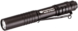 Streamlight Microstream Light - White Led Black W/pocket Clip