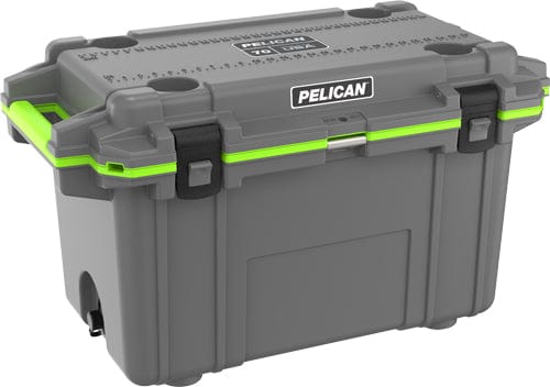 Pelican 70 Quart Elite Cooler - High-Capacity, Superior Ice Retention, Durable & Secure, with Built-In Bottle Opener, Made in USA, Lifetime Guarantee - Dark Gray/green Trim - Premium Coolers from Pelican - Just $389.95! Shop now at Prepared Bee