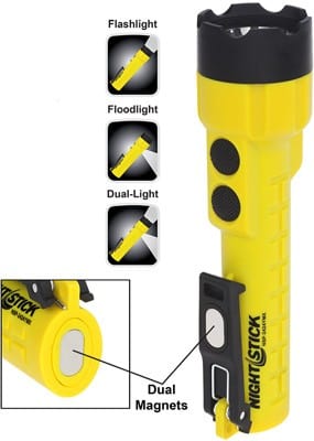 Nightstick X-series Dual-light - W/magnet Yellow 3aa Batteries