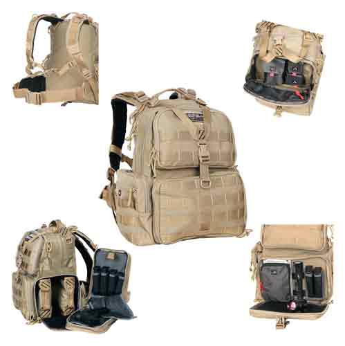 Gps Tactical Range Backpack - W/waist Strap Tan Nylon - Premium Backpacks from GPS - Just $143.58! Shop now at Prepared Bee