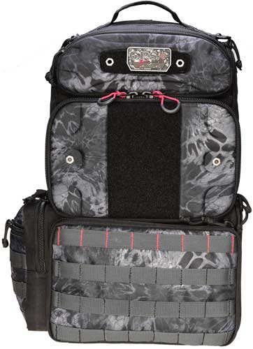 GPS Tactical Tall Range Backpack - Waist Strap Prym1 Black - Handgun Case Storage