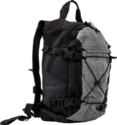 Grey Ghost Gear Throwback Bag - Black/grey - Premium Backpacks from Grey Ghost Gear - Just $159.15! Shop now at Prepared Bee